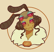 Apoidea - A bee-humanoid character from the game Nefarious.